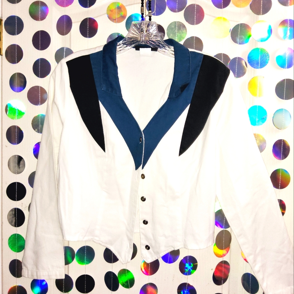 Vintage ROUGHRIDER cotton denim bolero